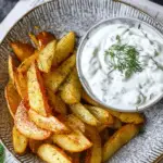 Kartoffelspalten mit Dip