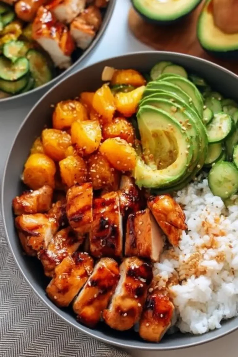 Honig-Hähnchen-Bowls