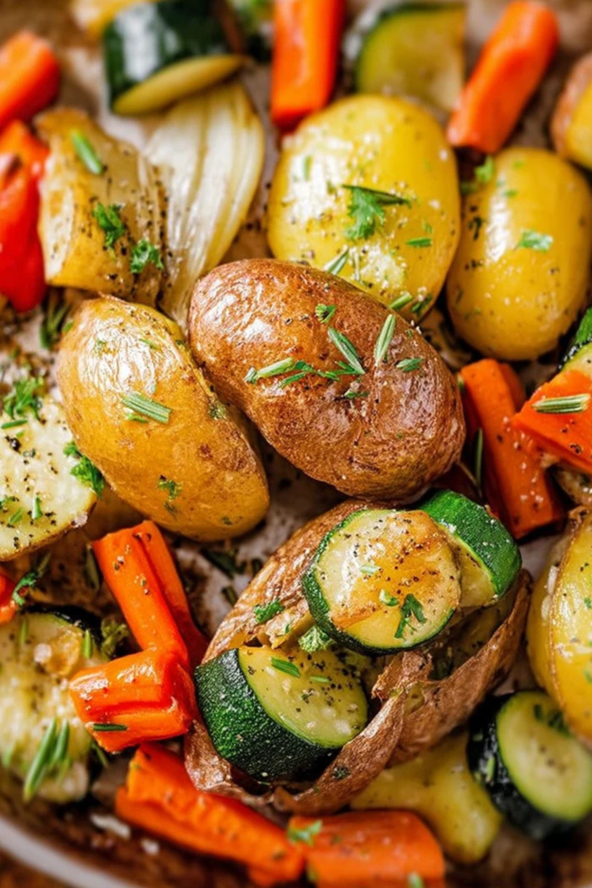 Ofenkartoffeln mit Gemüse