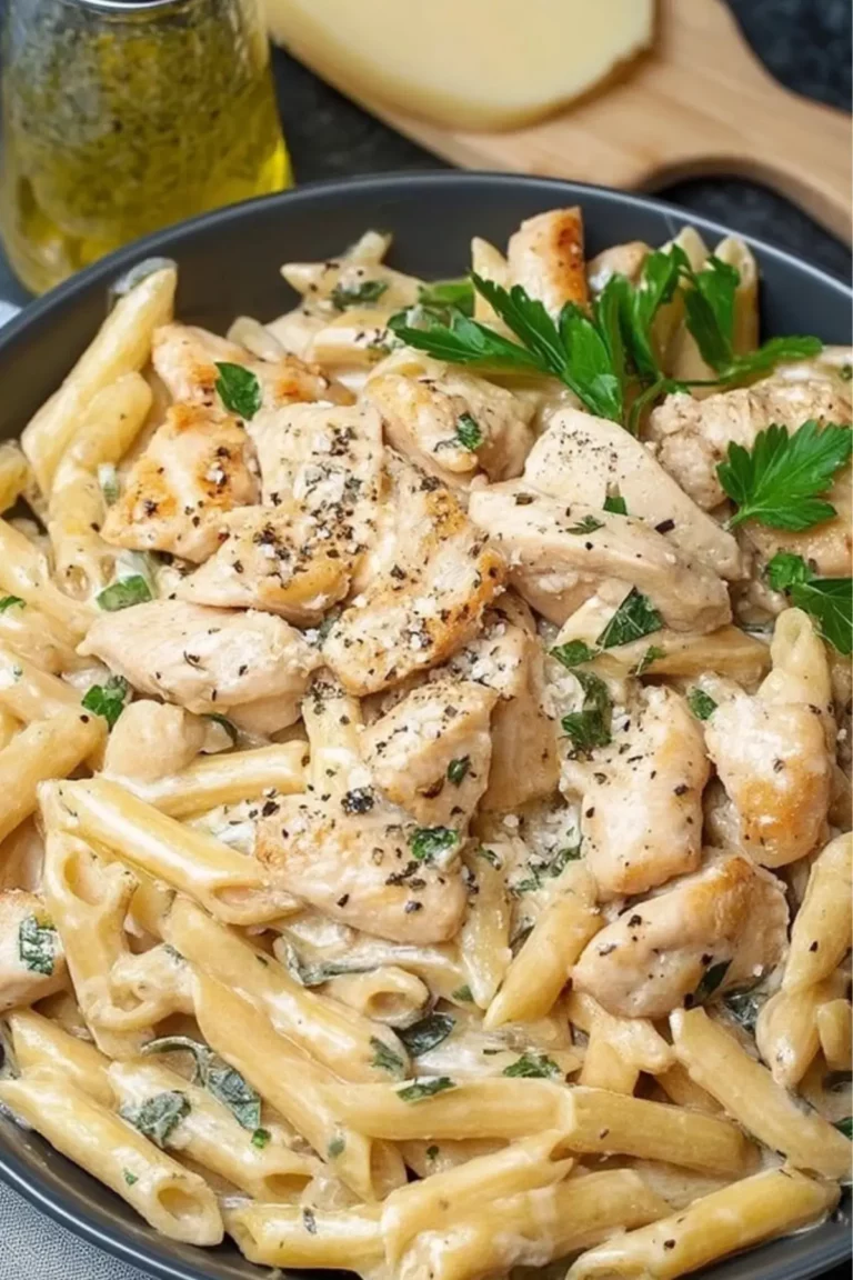Knoblauch-Hähnchen-Pasta