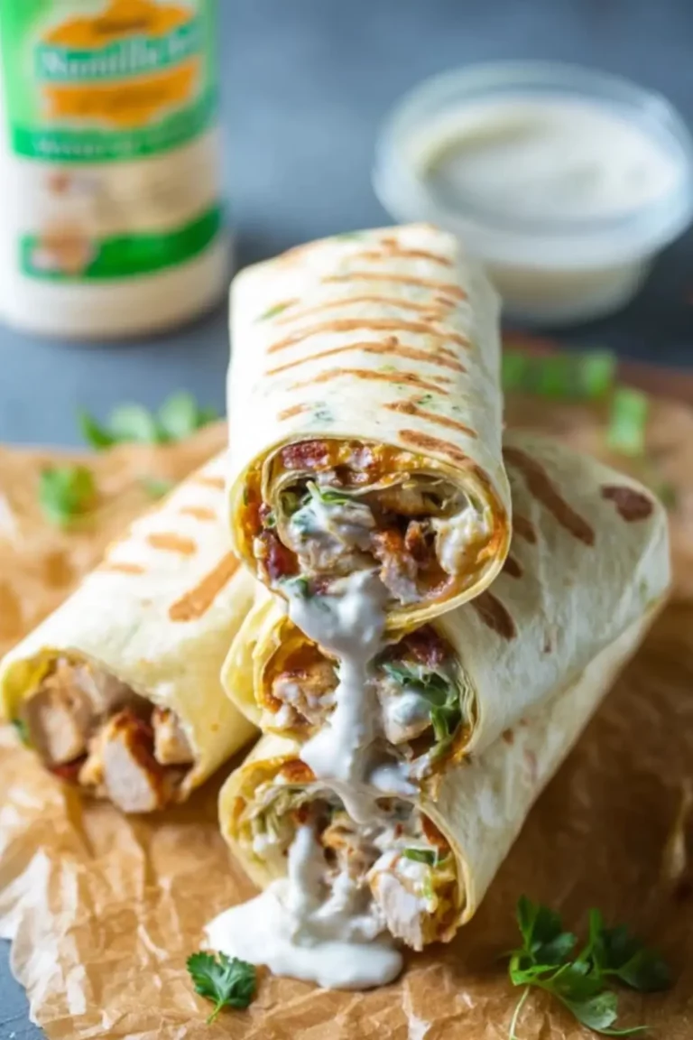 Hähnchen Ranch Wraps