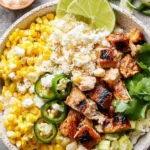 Street Corn Hähnchen Reis Bowl