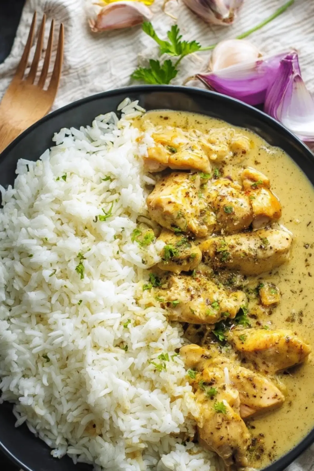 Honig Senf Hähnchen mit Reis