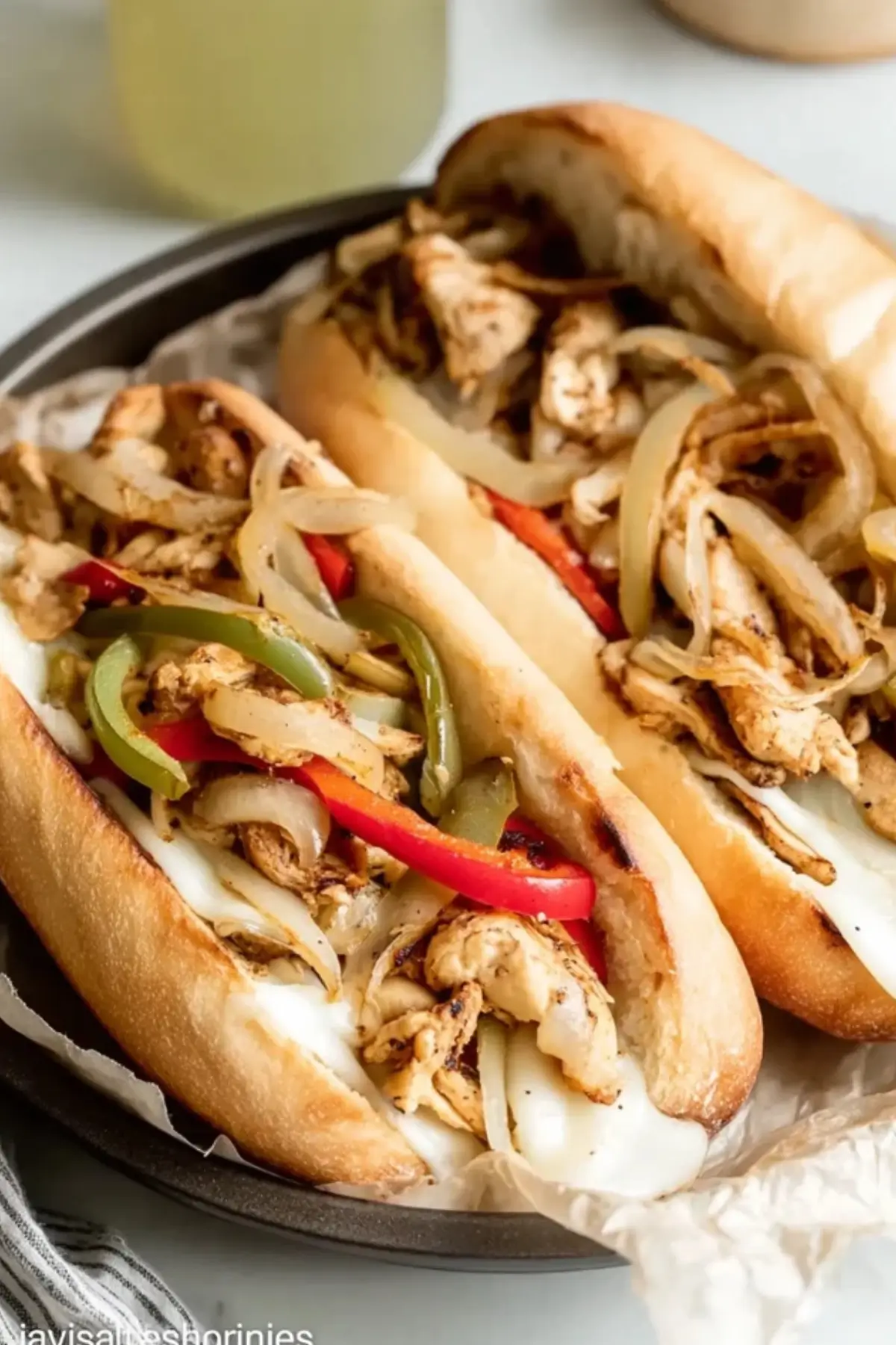 Hähnchen Cheesesteaks
