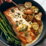 Gebackener Lachs mit Zitronensauce