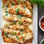 Sahne Hähnchen mit Mozzarella