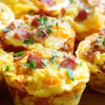 Rührei-Muffins mit Schinken