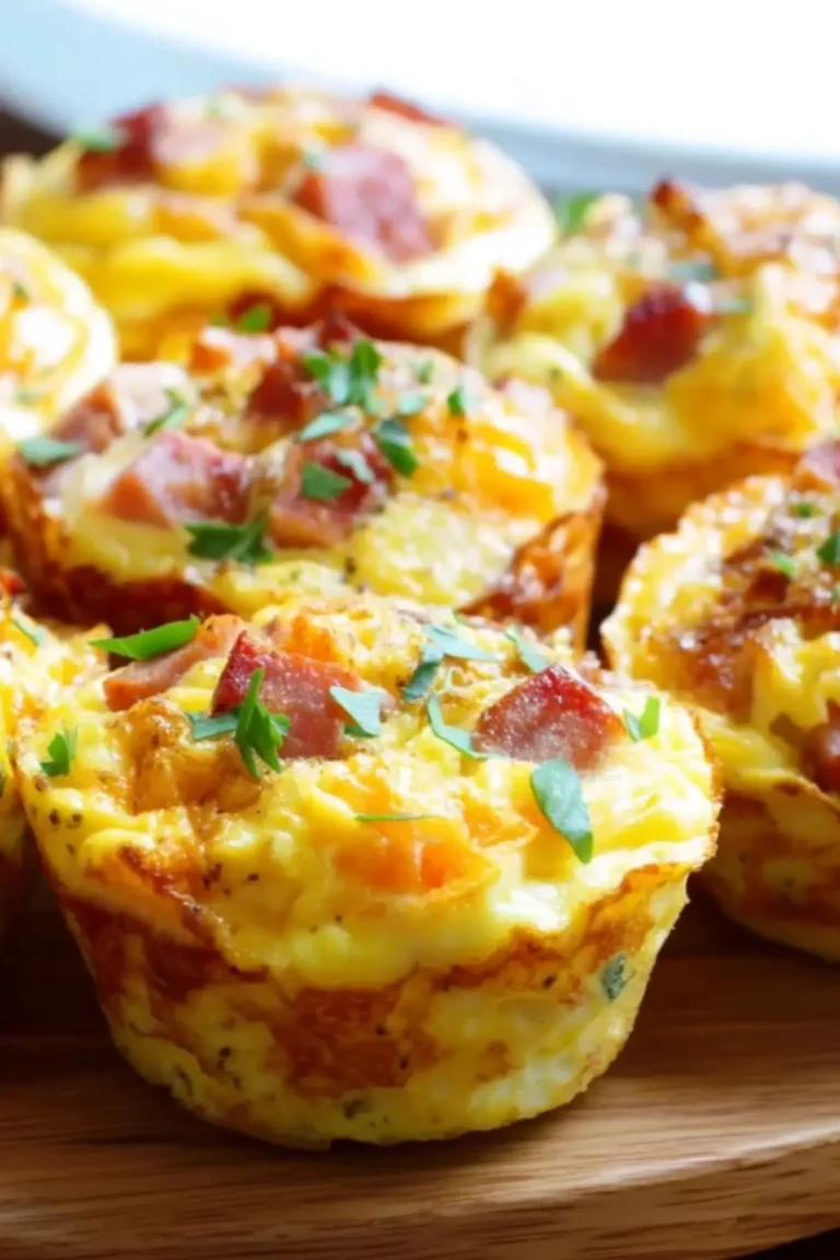 Rührei-Muffins mit Schinken