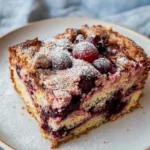 Marmorkuchen mit Kirschen vom Blech