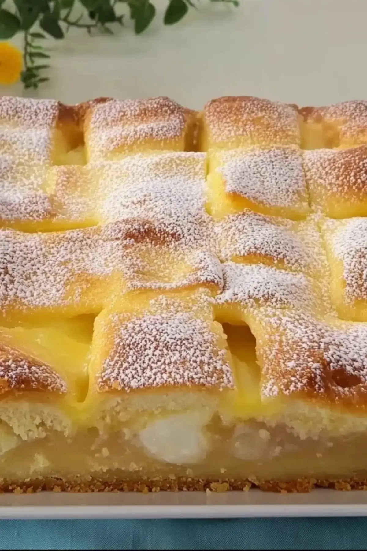 Apfelkuchen mit Vanillepudding Rezept