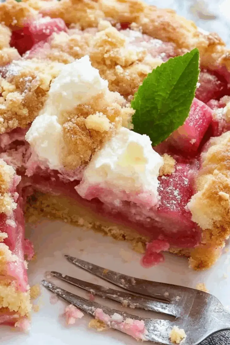 Rhabarberkuchen mit Streusel