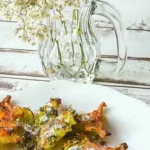 Gebackene Holunderblüten in der Heißluftfritteuse