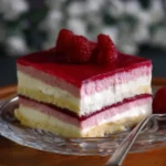 Himbeer-Puddingcreme Schnitten
