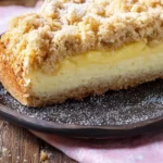 Streuselkuchen mit Pudding vom Blech