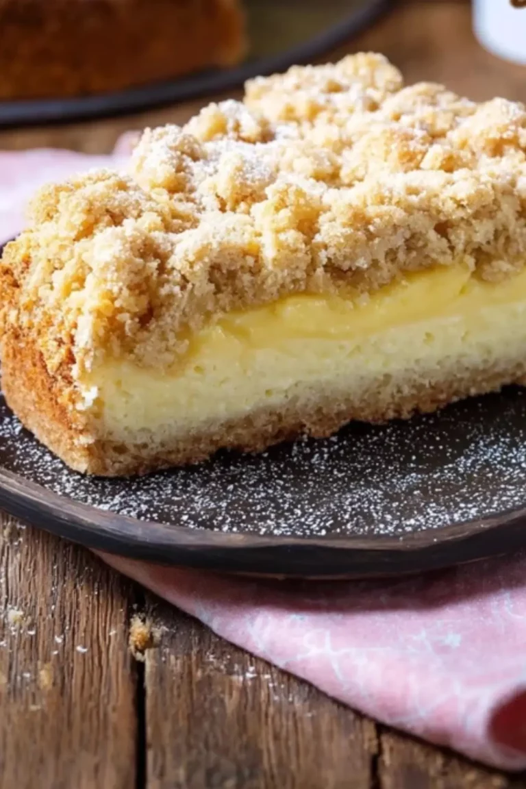 Streuselkuchen mit Pudding vom Blech