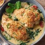 parmesan hähnchen mit frischkäse