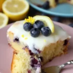 zitronen heidelbeer blechkuchen
