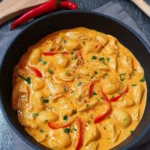 paprika sahne hähnchen mit gnocchi