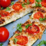 gebackene zucchini mit tomaten