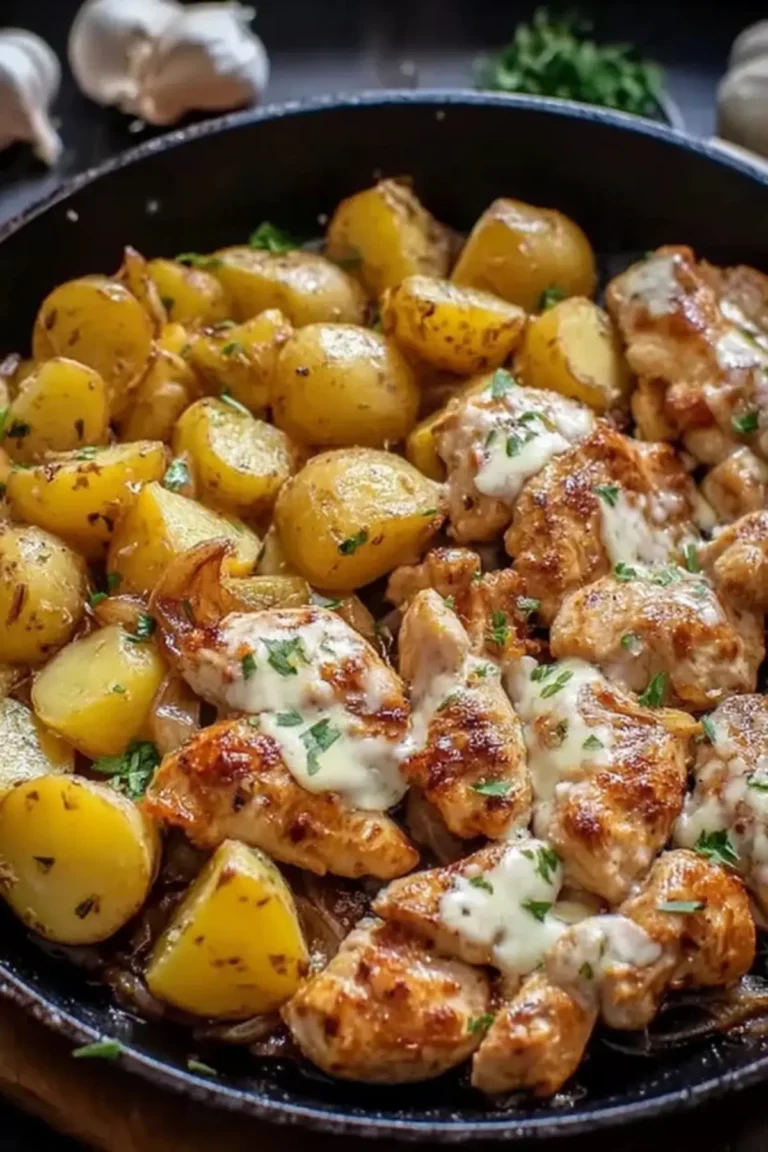 knoblauch parmesan hähnchen mit kartoffeln