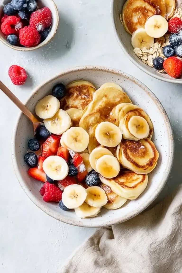 bananen pfannkuchen müsli