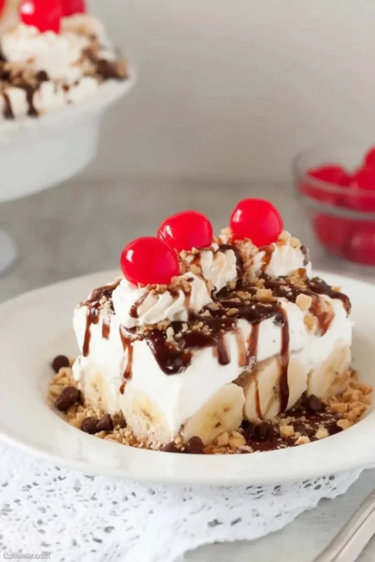 Banana Split Cake ohne Backen