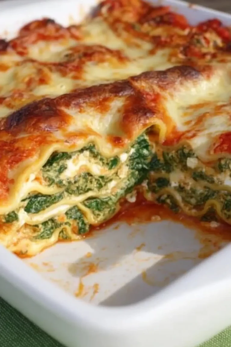 spinatlasagne mit feta