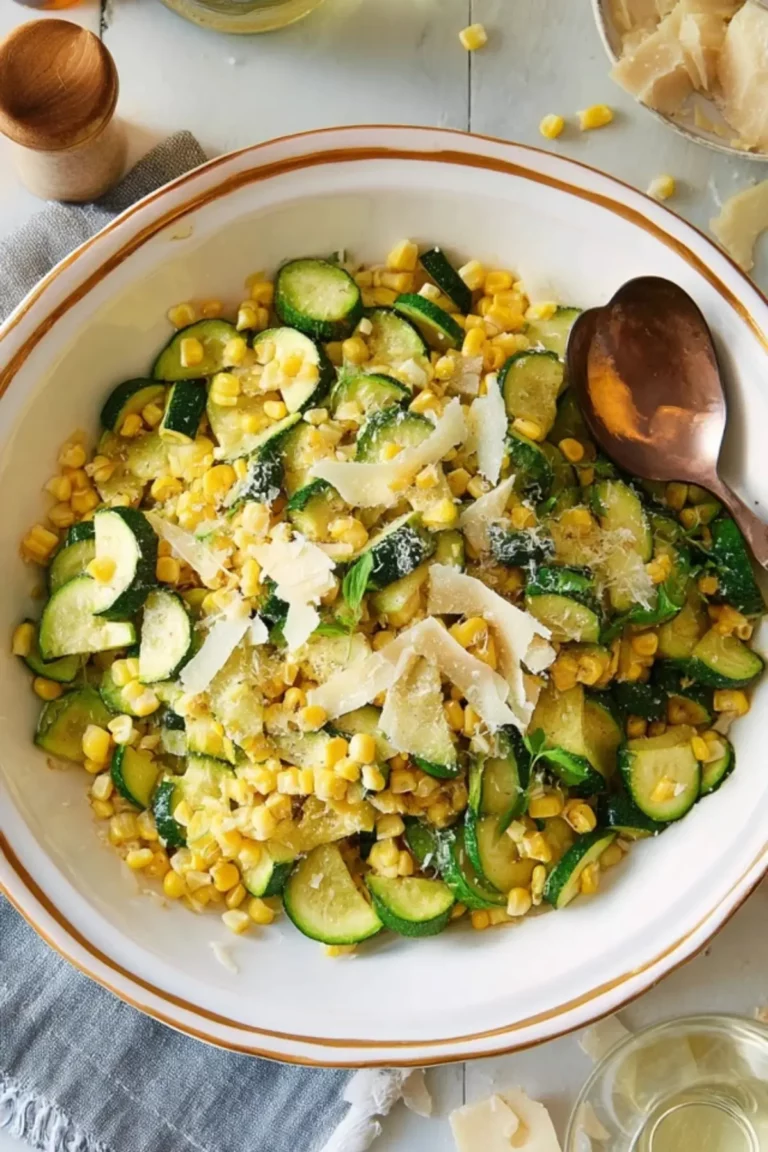 parmesan zucchini mit mais