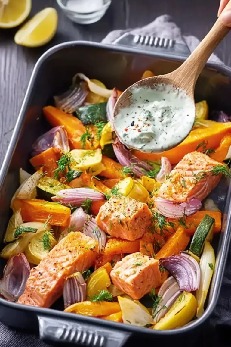 ofengemüse mit lachs