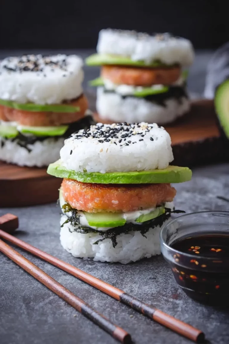 sushi burger rezept