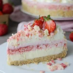 erdbeer crunch käsekuchen