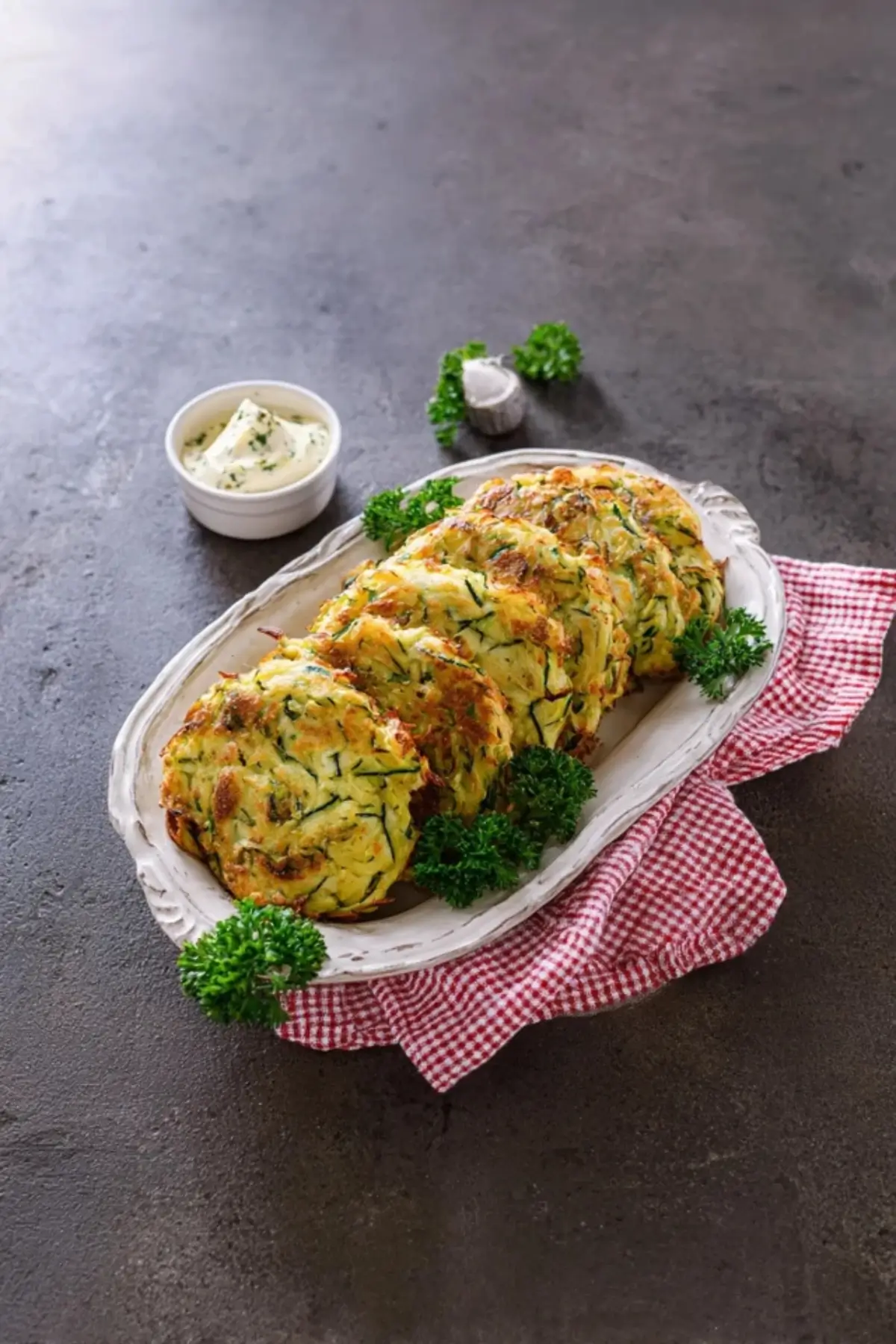 zucchini puffer aus dem ofen