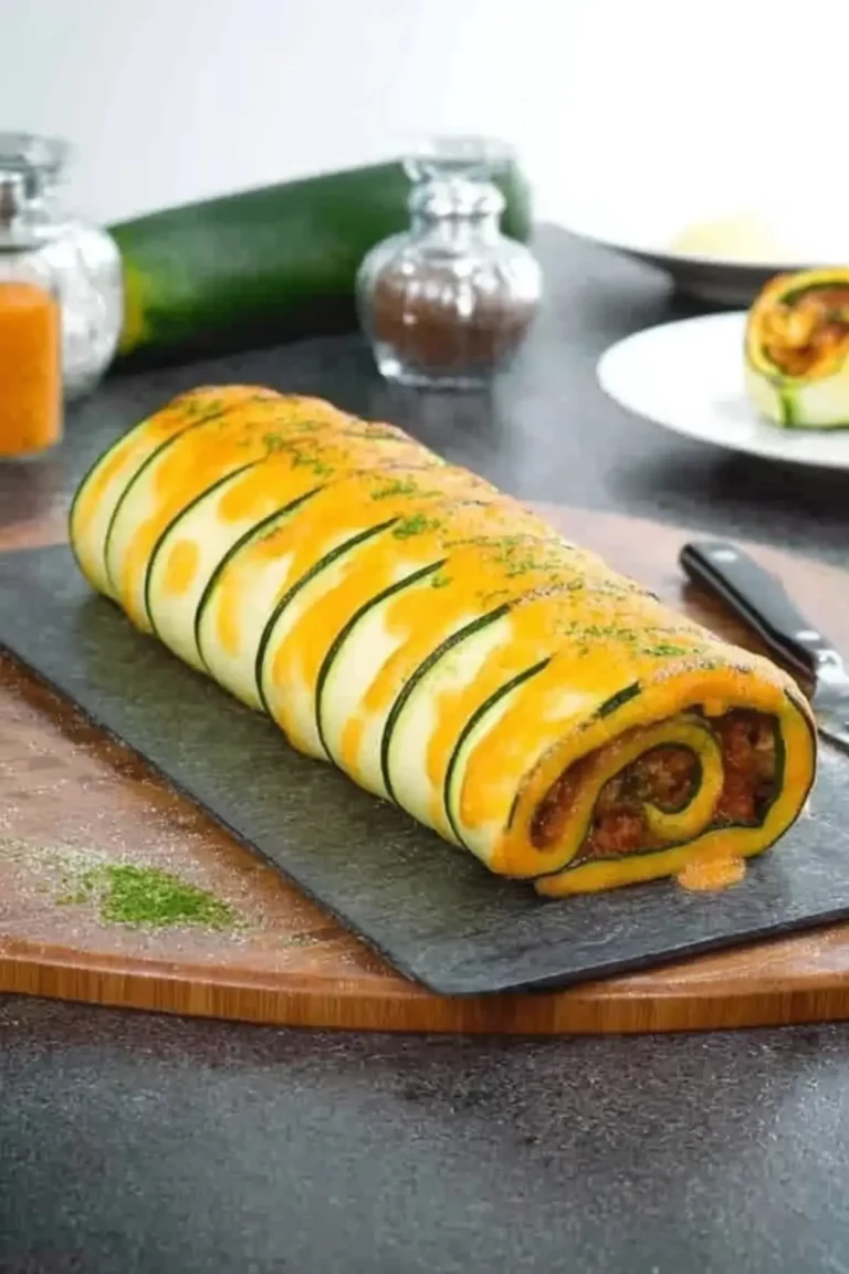 gefüllte zucchini rolle