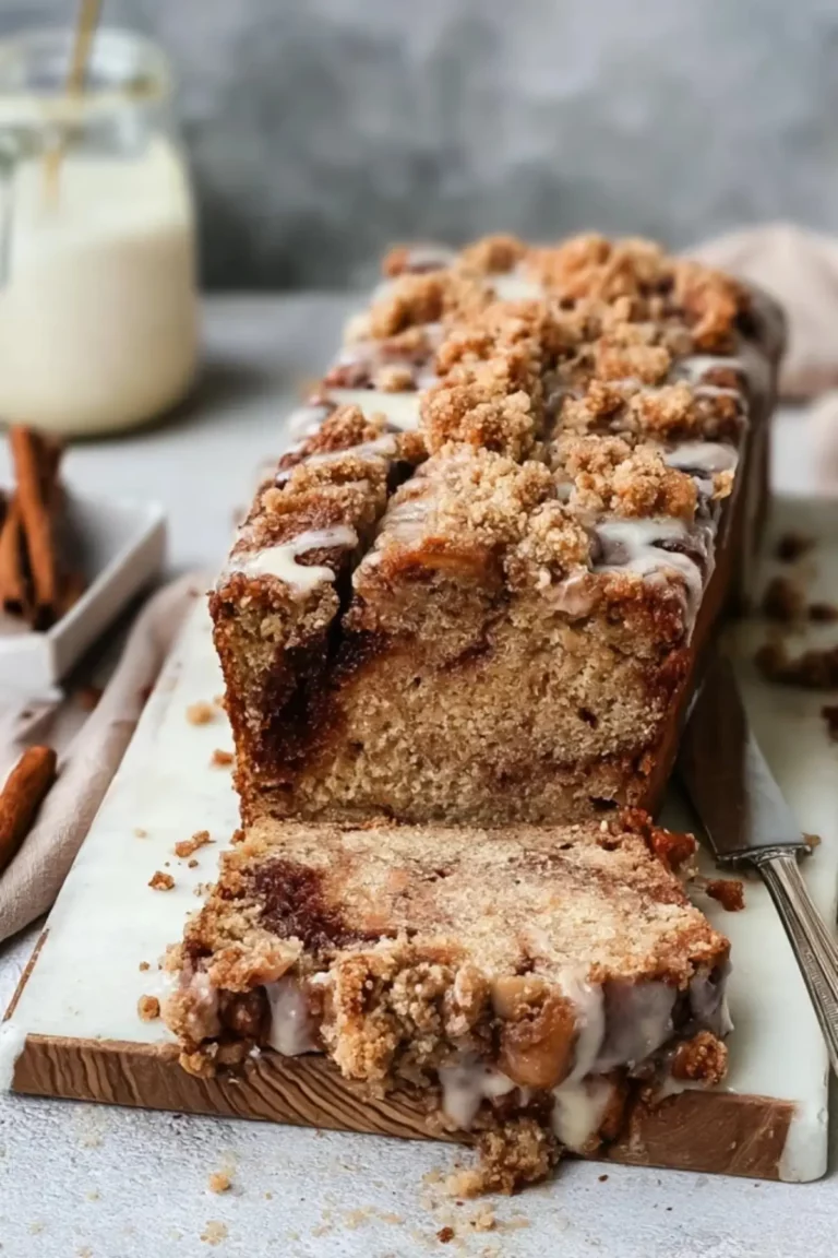 Veganes Zimt-Strudel Bananenbrot mit Streusel