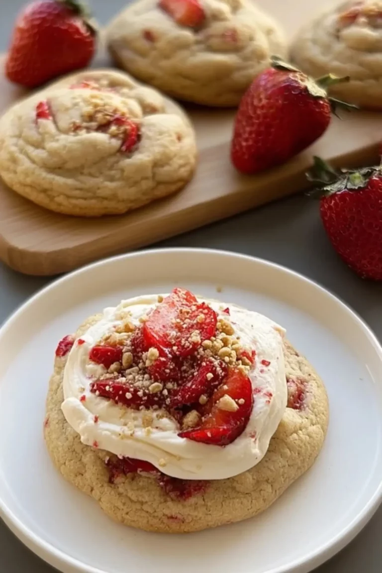 erdbeer käsekuchen kekse