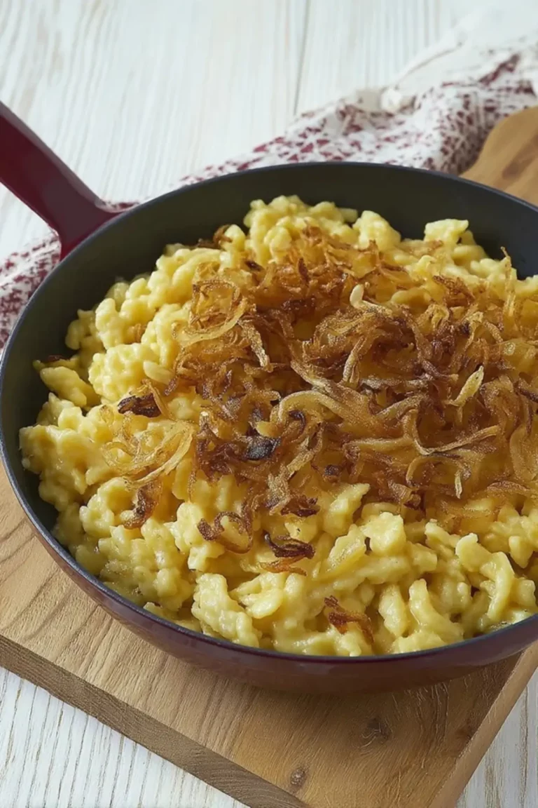 Käsespätzle mit Röstzwiebeln