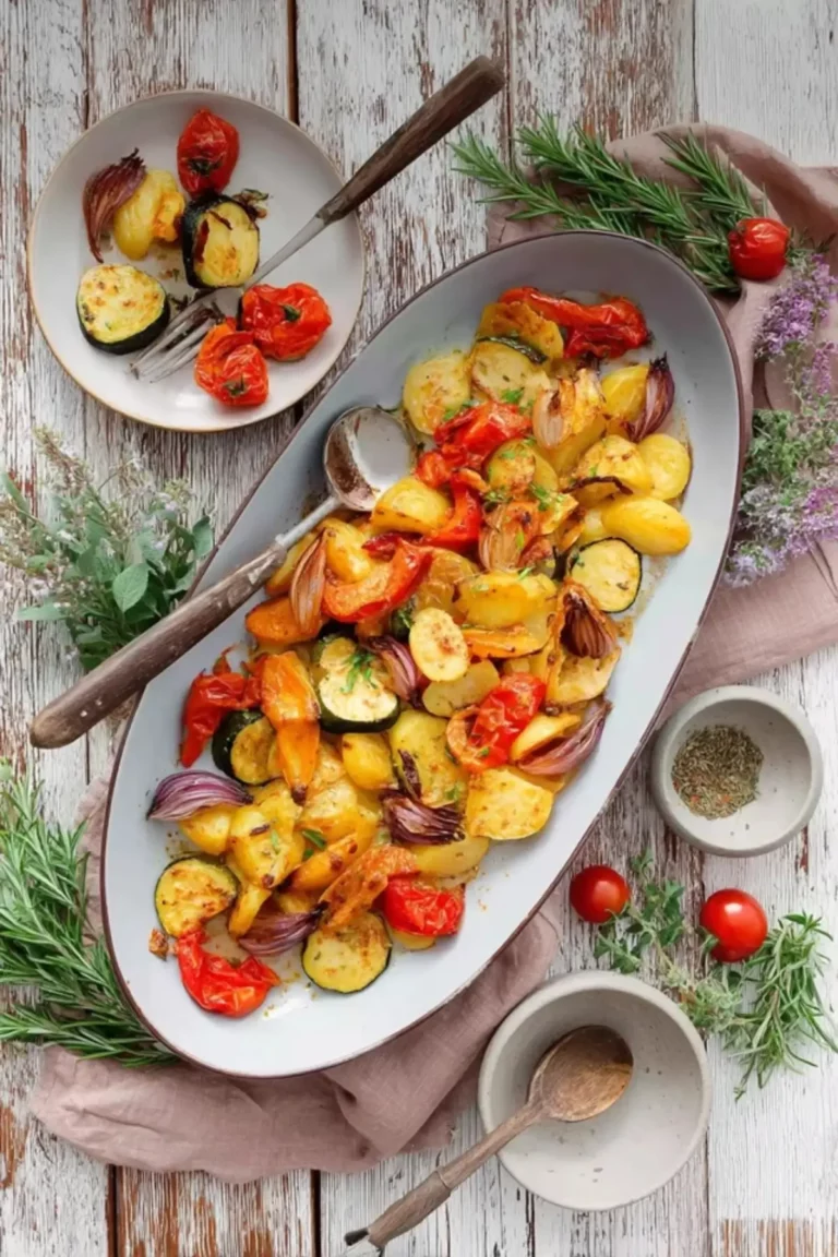 Ofengemüse mit Kartoffeln vom Blech