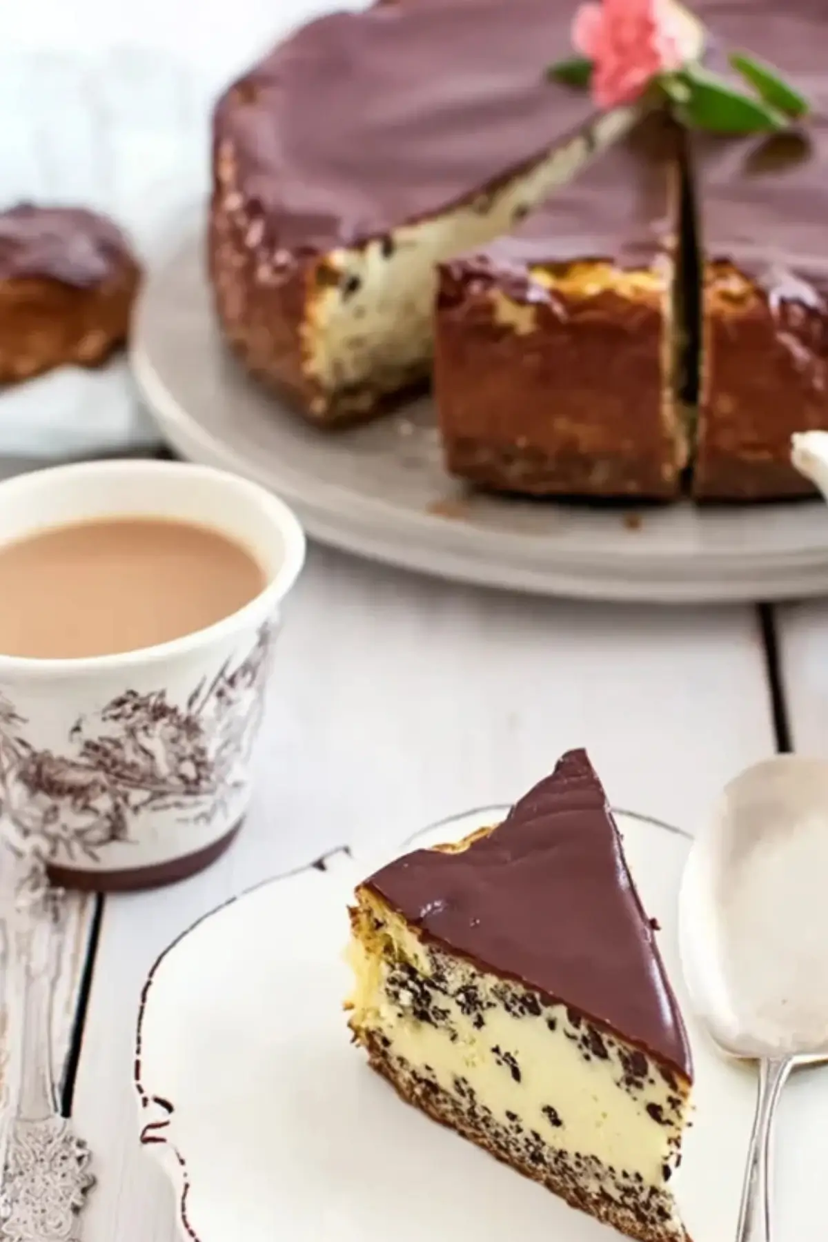 Stracciatella-Käsekuchen