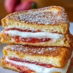 frittierte käsekuchen sandwiches