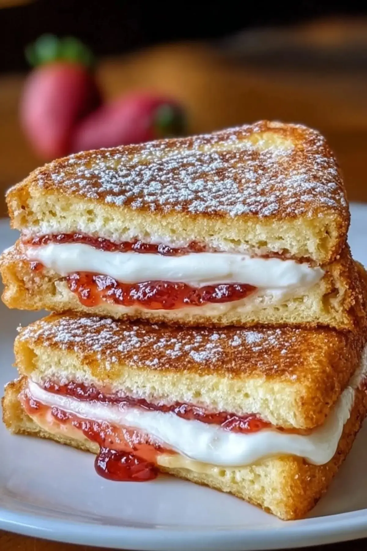 frittierte käsekuchen sandwiches