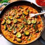 zucchini bohnen pfanne
