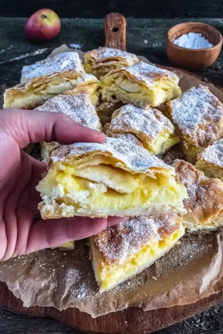 apfel pudding blätterteigkuchen
