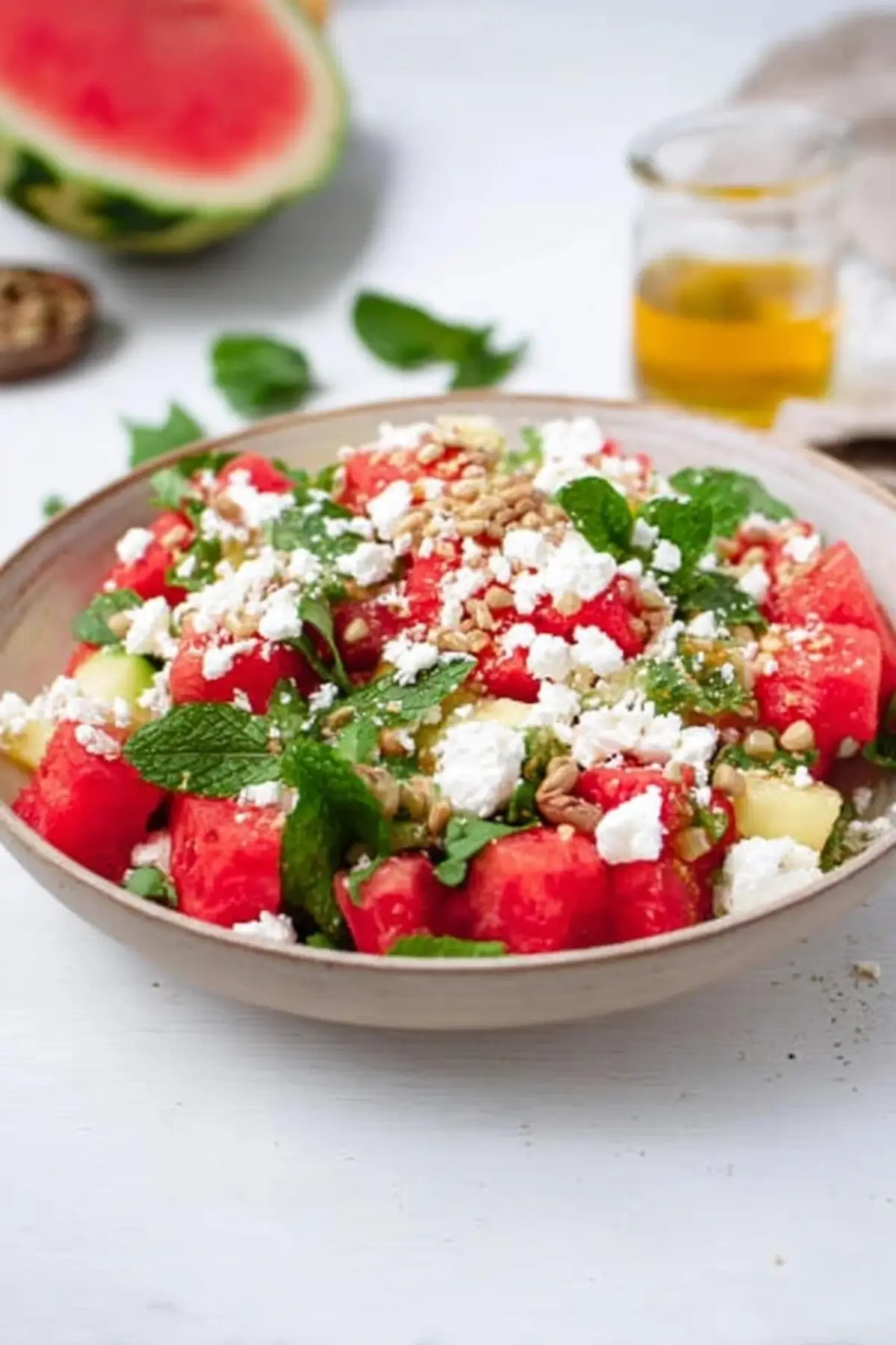 Melonen Feta Salat