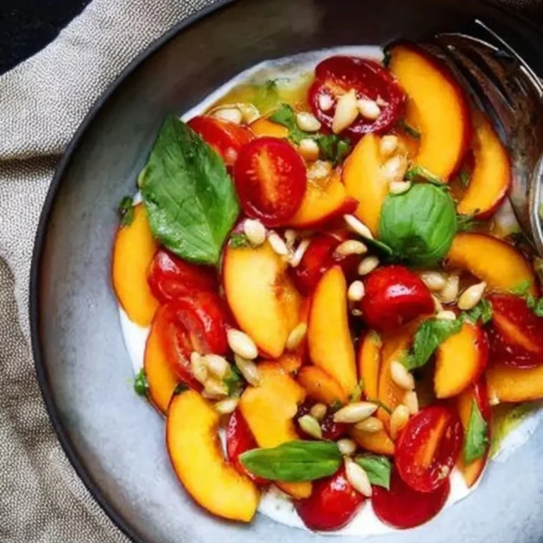 Pfirsich Tomaten Salat