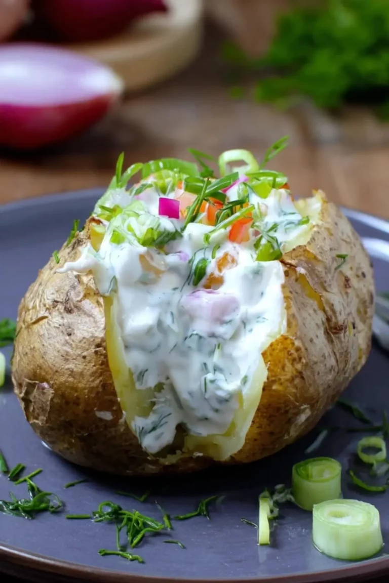 ofenkartoffel mit kräuterquark