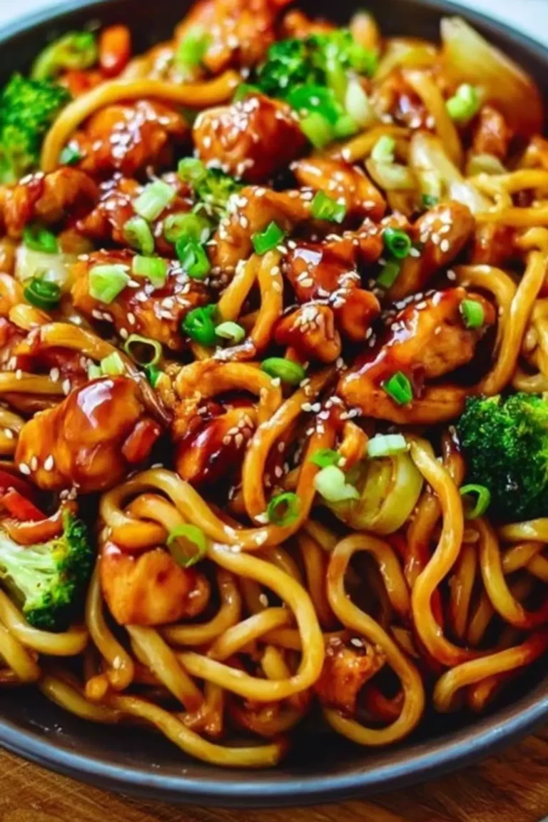 Hähnchen Teriyaki Nudeln