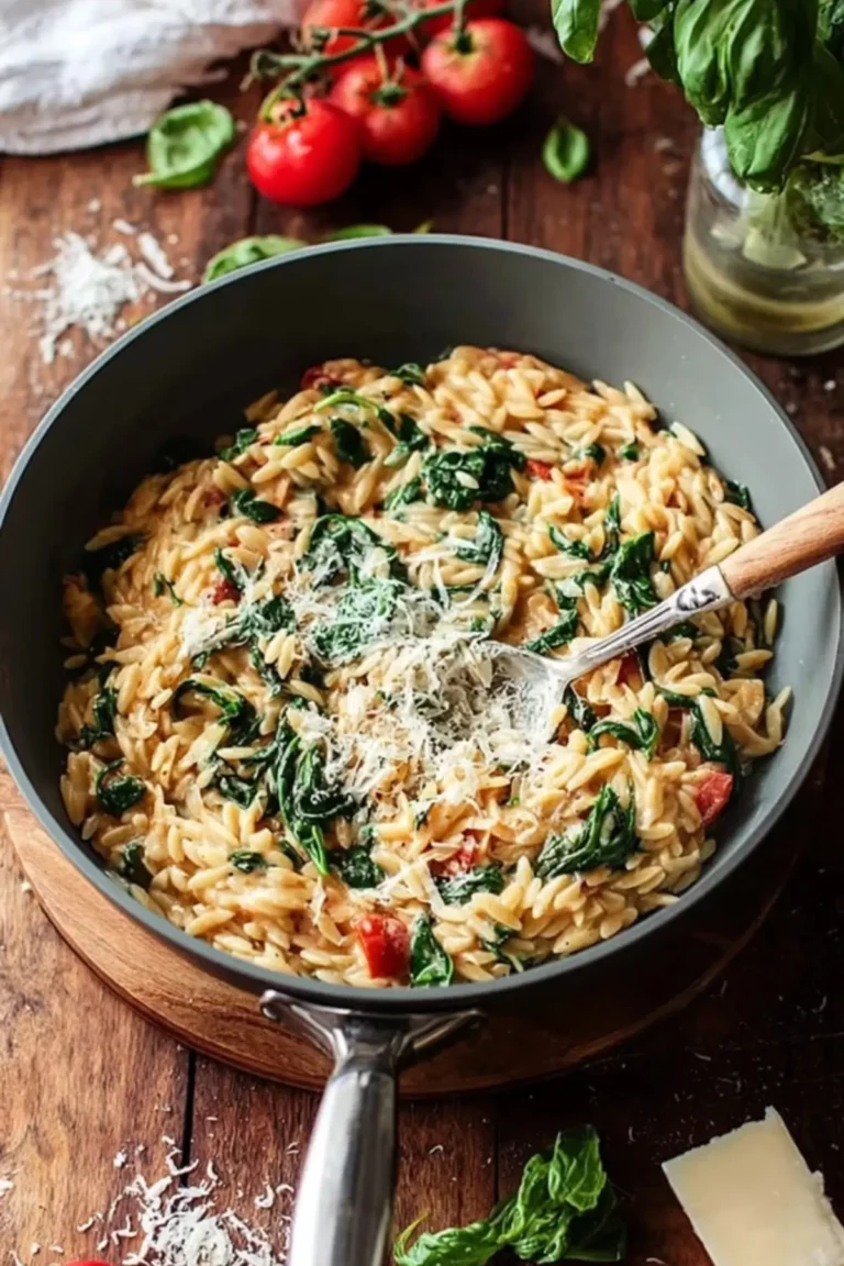 orzotto mit babyspinat