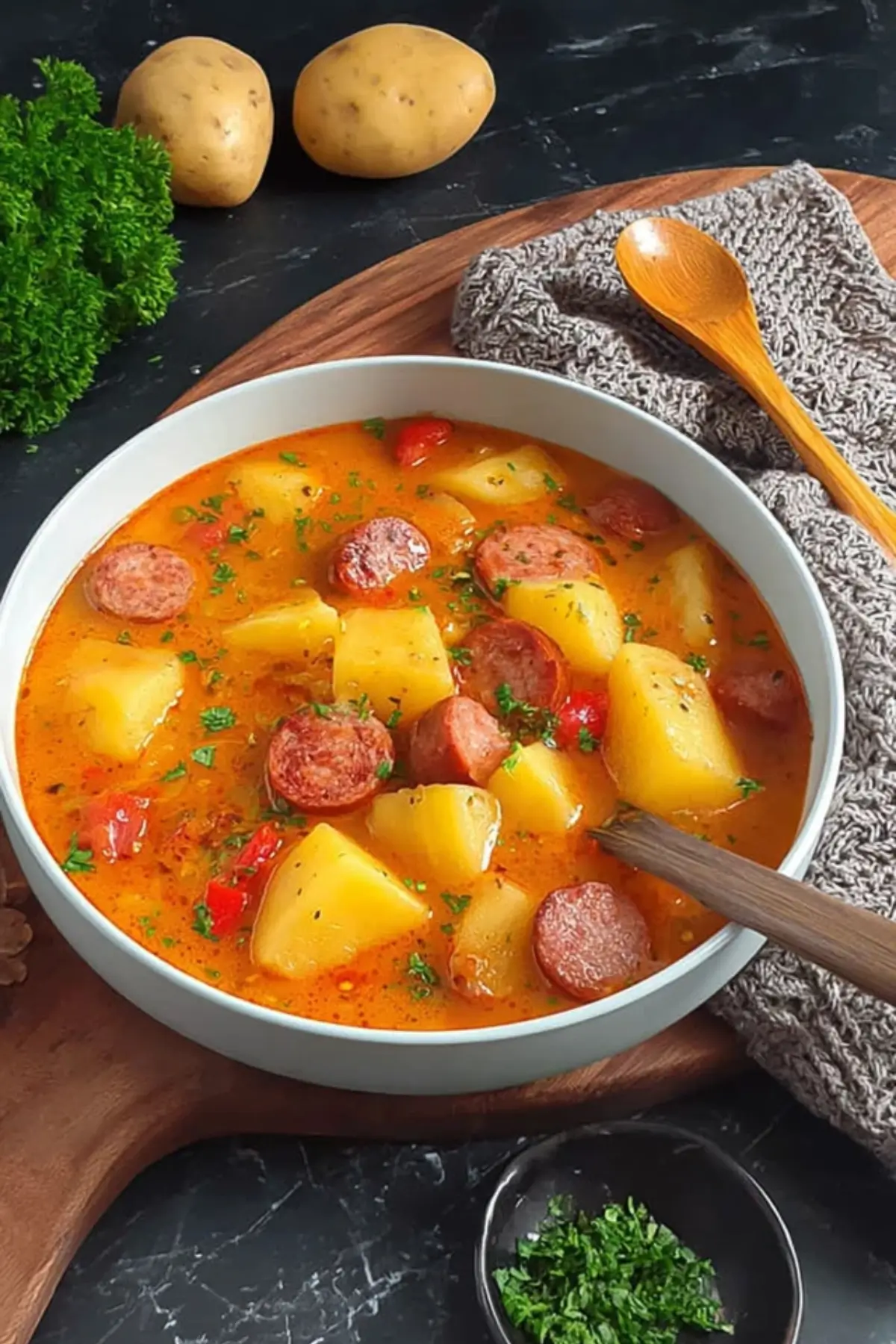 kartoffelgulasch mit wurst