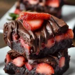 schoko erdbeer brownies