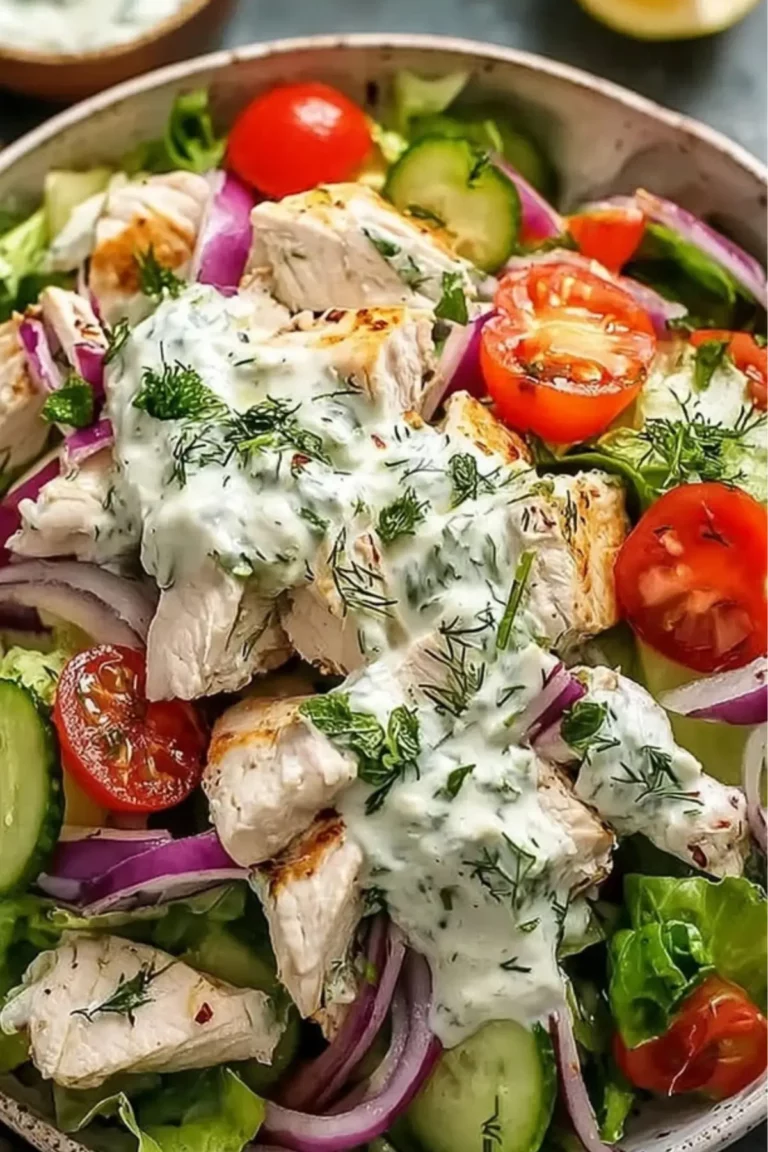 Tzatziki Hähnchen Salat